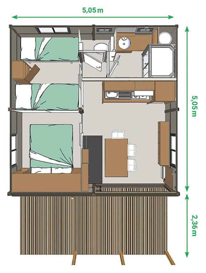 Отель Camping Des Loisirs Evron Номер фото